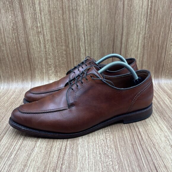 Allen‎ Edmonds LaSalle Apron Split Toe Leather Brown Dress Shoes Men US 10 D main image 9